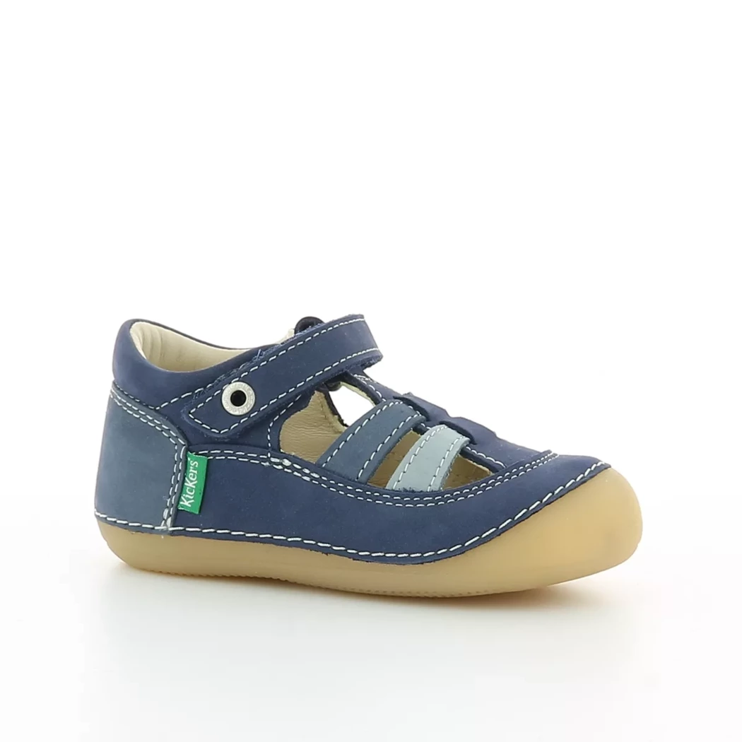 Image (1) de la chaussures Kickers - Bottines ouvertes Bleu en Cuir nubuck