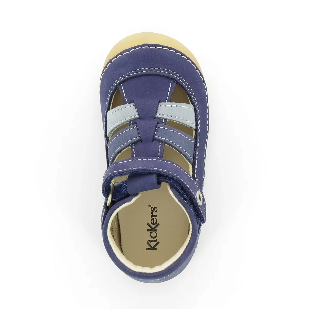 Image (6) de la chaussures Kickers - Bottines ouvertes Bleu en Cuir nubuck