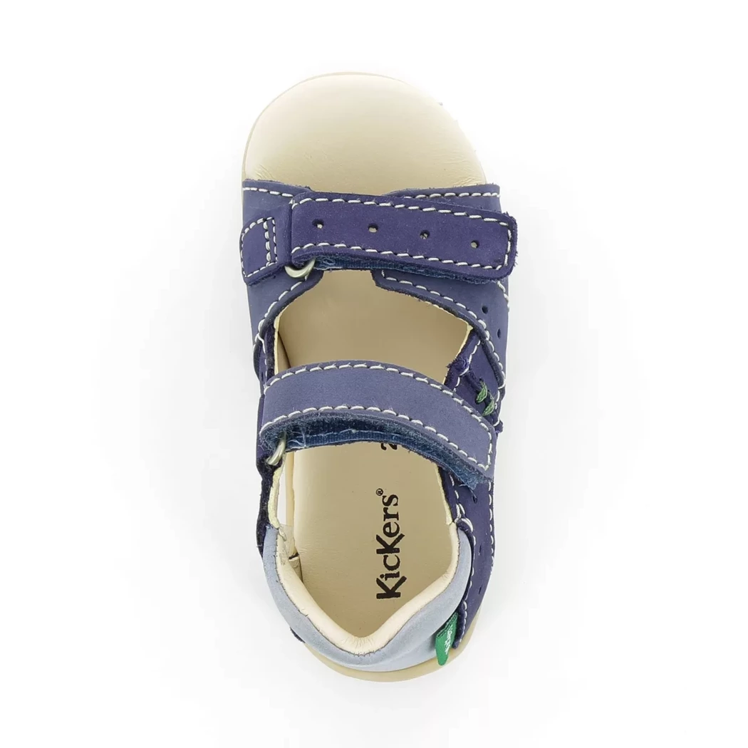 Image (6) de la chaussures Kickers - Sandales et Nu-Pieds Bleu en Cuir nubuck
