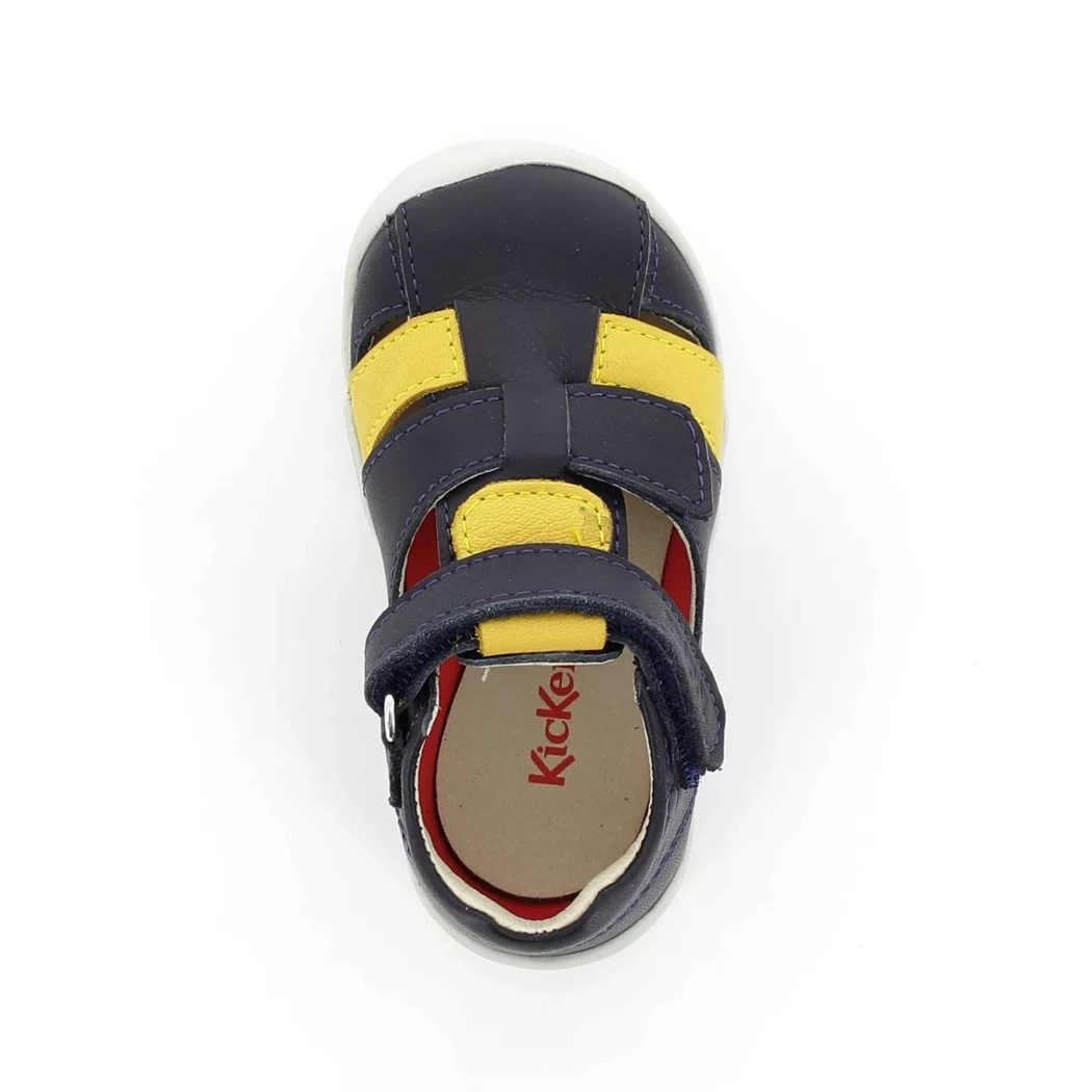 Image (6) de la chaussures Kickers - Bottines ouvertes Bleu en Cuir