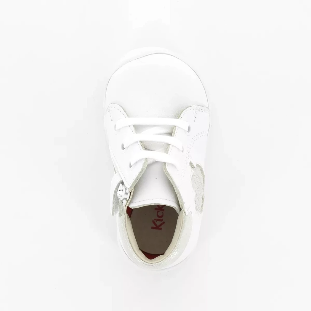Image (6) de la chaussures Kickers - Bottines Blanc en Cuir