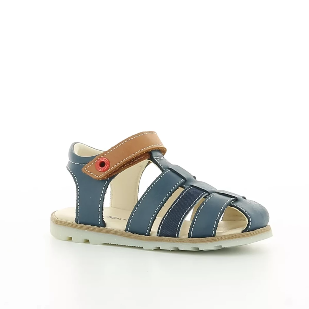 Image (1) de la chaussures Kickers - Sandales et Nu-Pieds Bleu en Cuir
