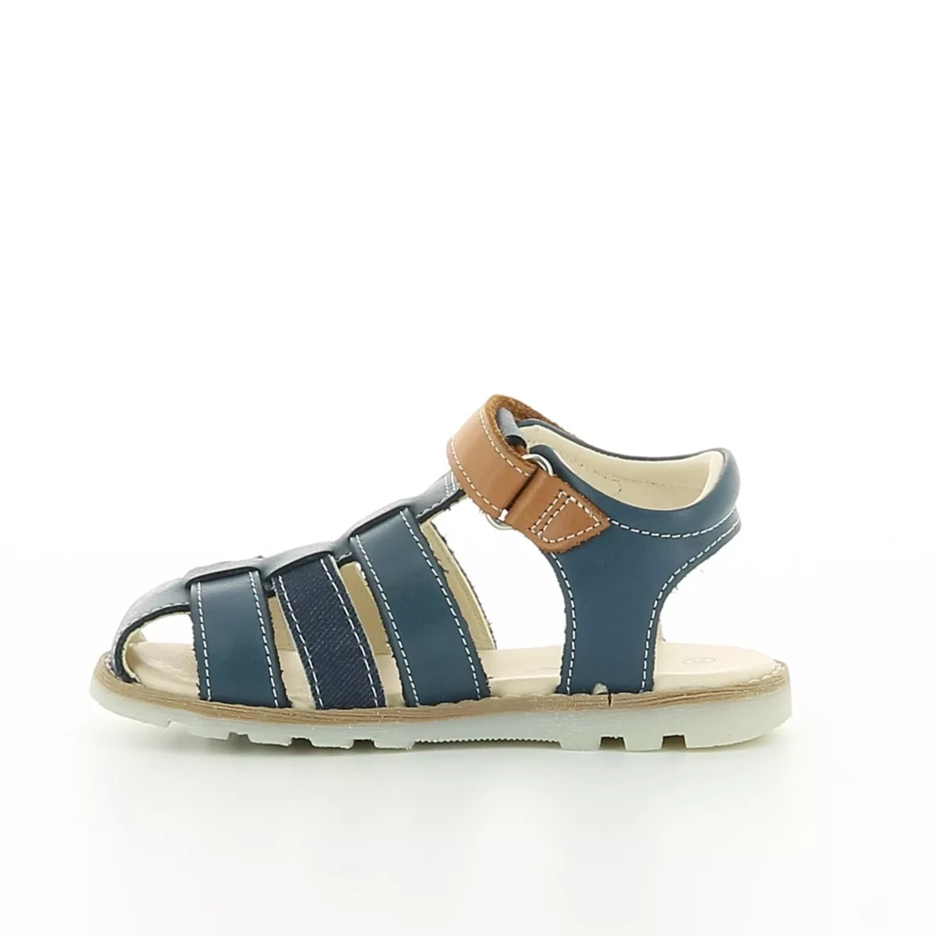 Image (4) de la chaussures Kickers - Sandales et Nu-Pieds Bleu en Cuir