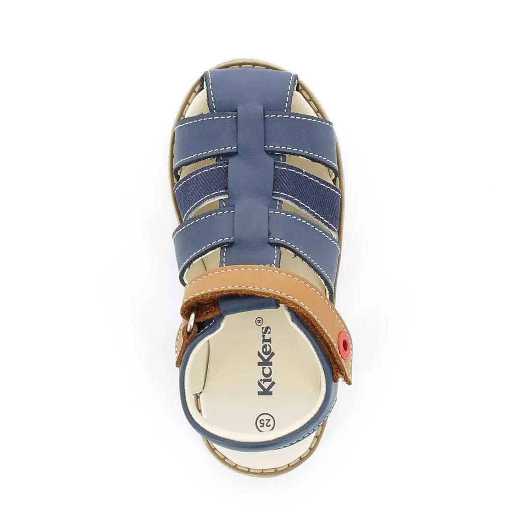 Image (6) de la chaussures Kickers - Sandales et Nu-Pieds Bleu en Cuir