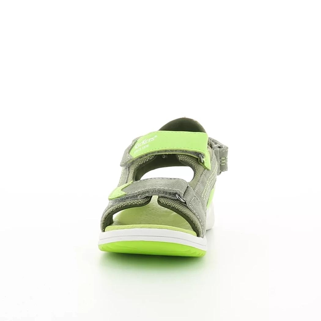 Image (5) de la chaussures Kickers - Sandales et Nu-Pieds Vert en Cuir synthétique