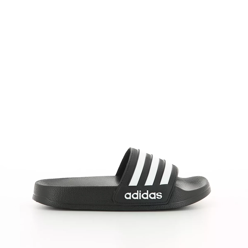 Image (2) de la chaussures Adidas - Tongs et Plage Noir en Cuir synthétique