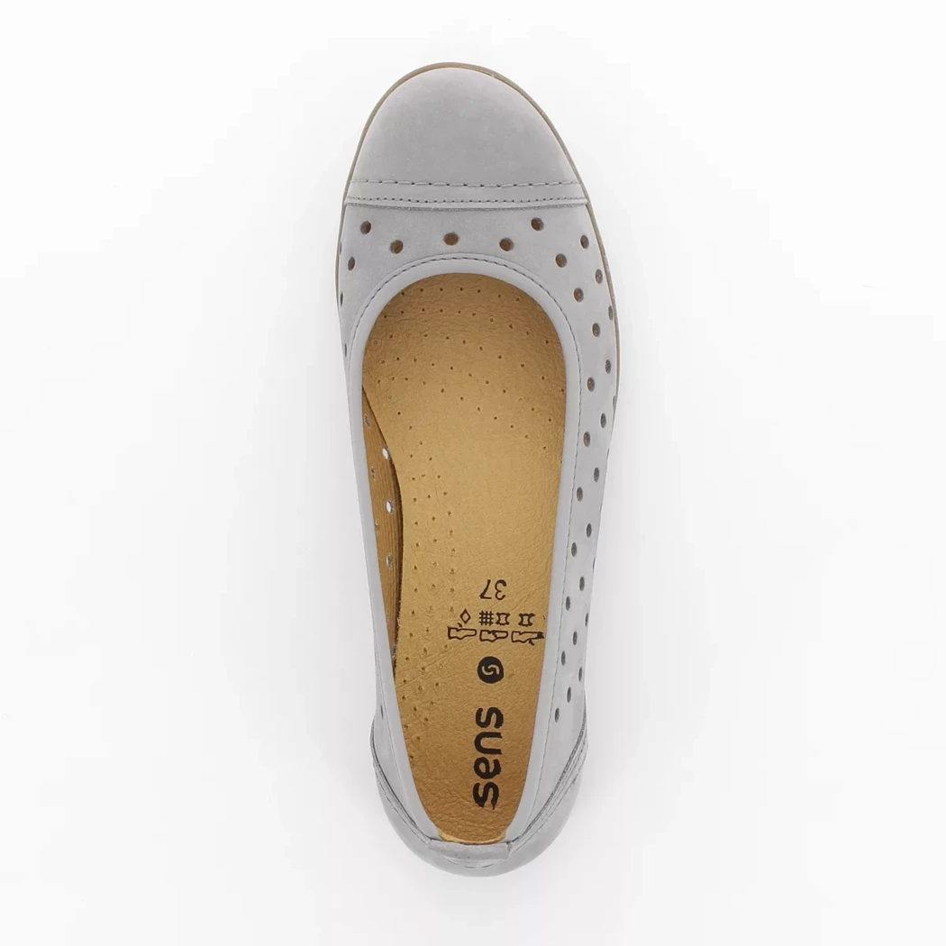 Image (6) de la chaussures Sens - Ballerines Gris en Cuir nubuck