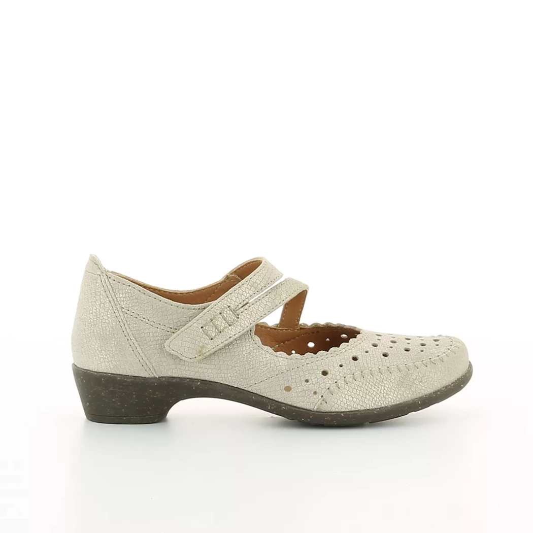 Image (2) de la chaussures Sens - Escarpins Or / Bronze / Platine en Cuir nubuck