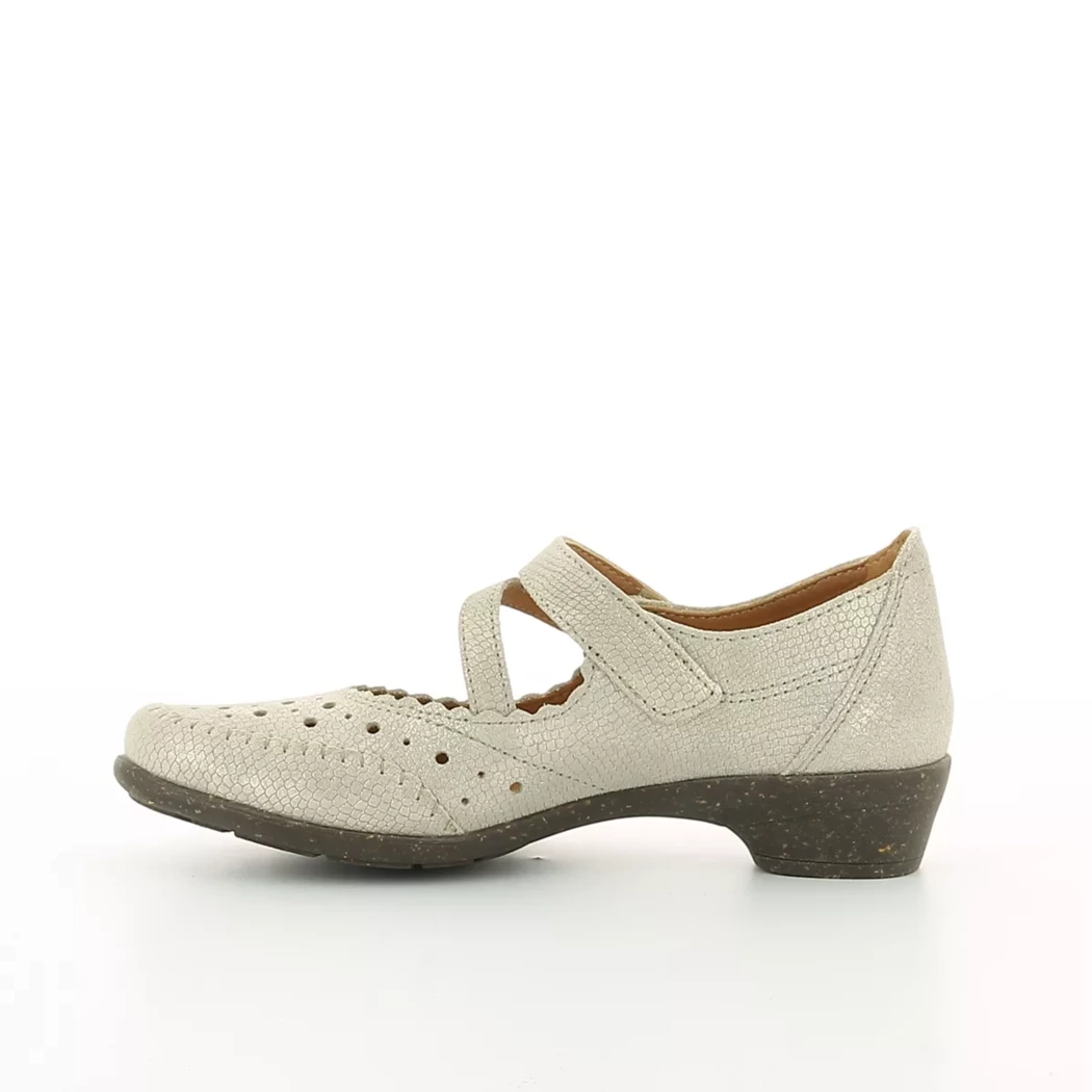 Image (4) de la chaussures Sens - Escarpins Or / Bronze / Platine en Cuir nubuck