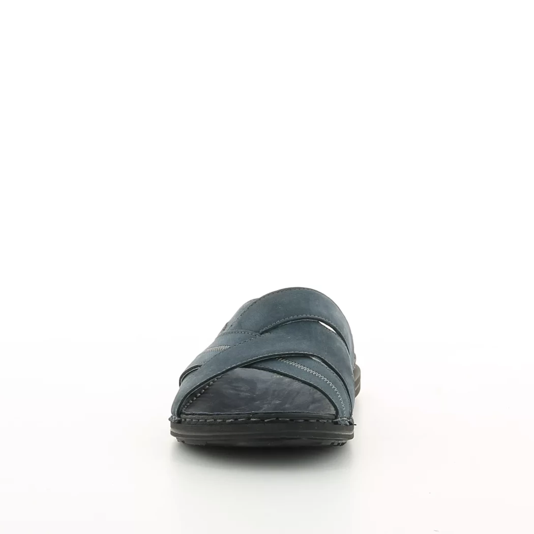 Image (5) de la chaussures Walk in the city - Mules et Sabots Bleu en Cuir