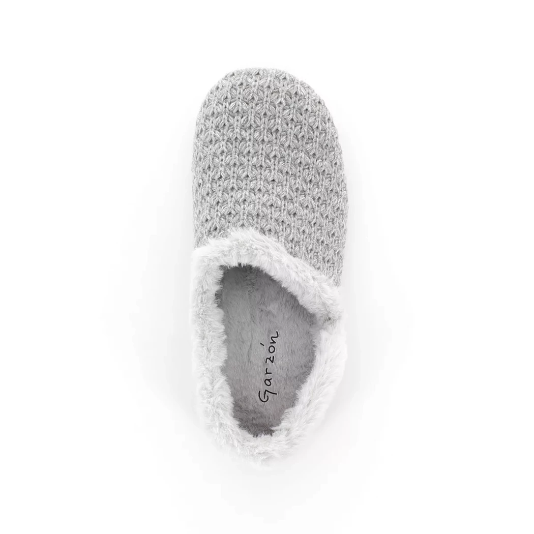 Image (6) de la chaussures Garzon - Pantoufles et Chaussons Gris en Textile