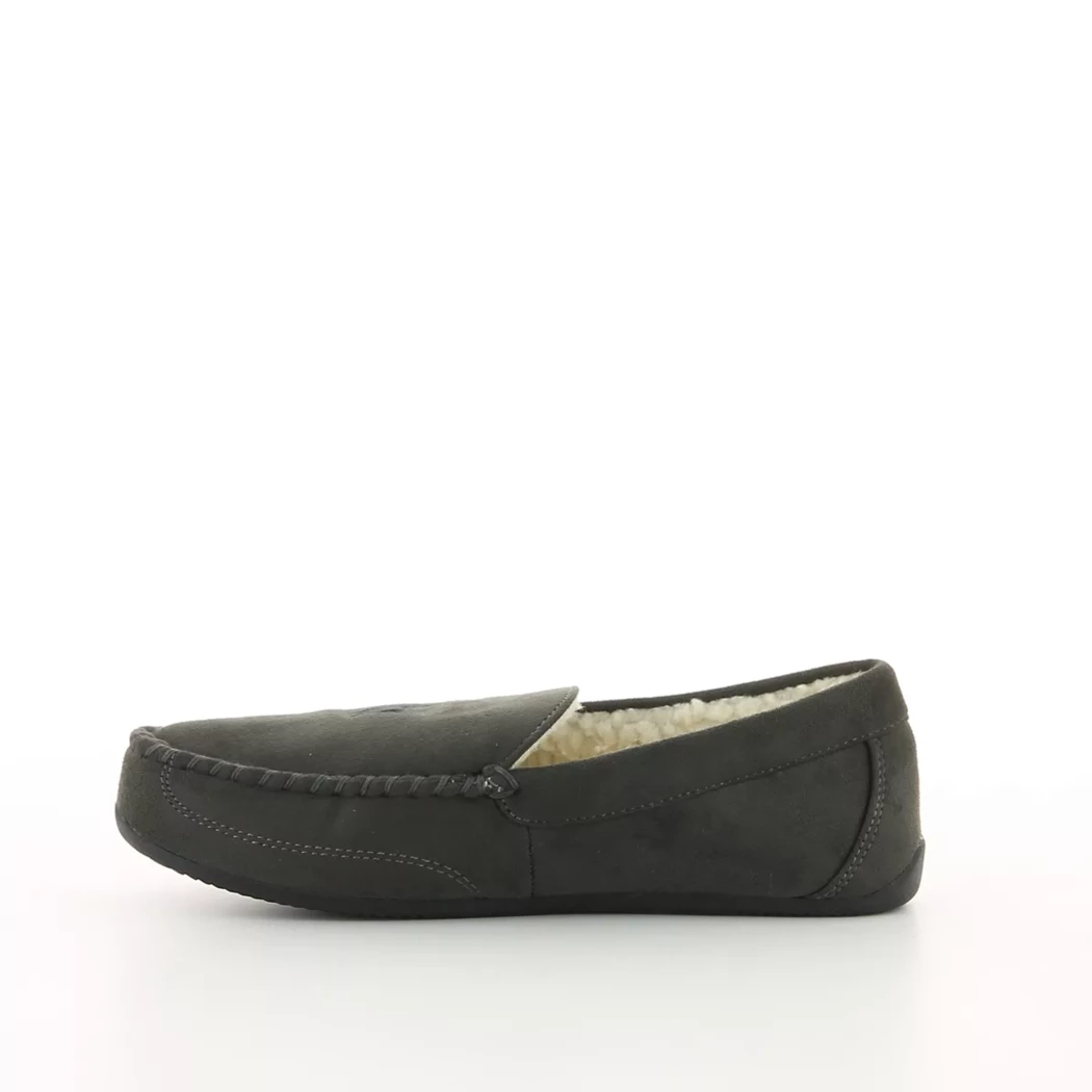 Image (4) de la chaussures Ralph Lauren - Pantoufles et Chaussons Gris en Cuir synthétique