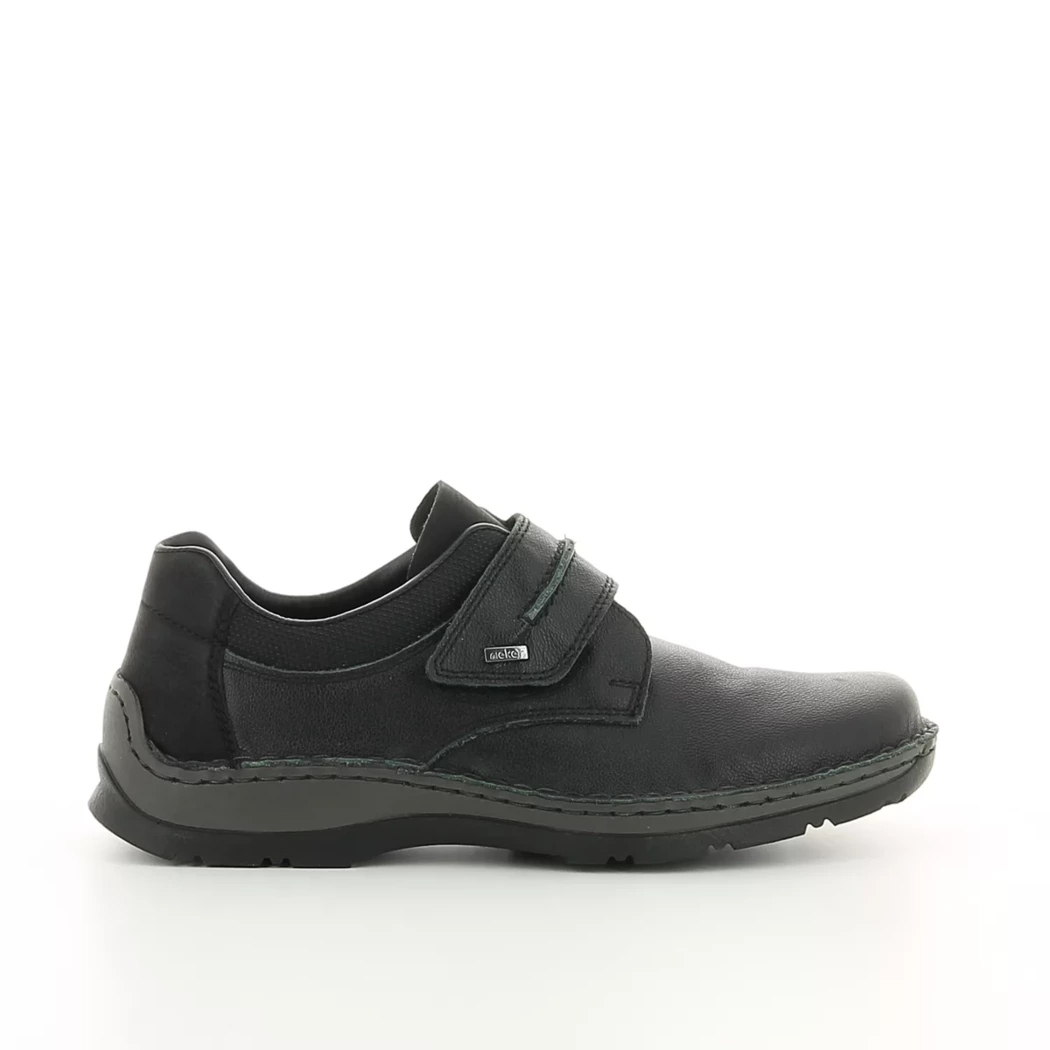 Image (2) de la chaussures Rieker - Chaussures à velcro Noir en Cuir et textile