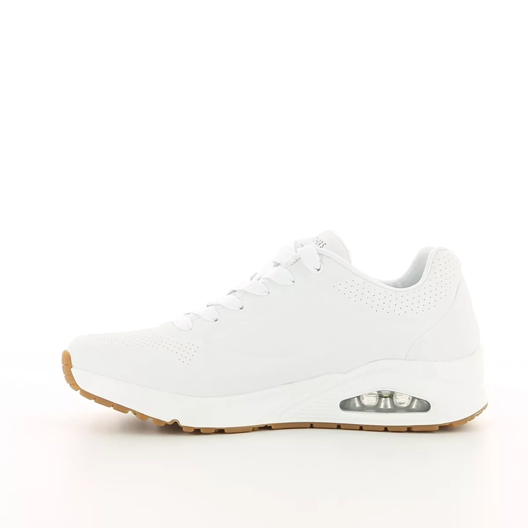 Image (4) de la chaussures Skechers - Baskets Blanc en Cuir synthétique