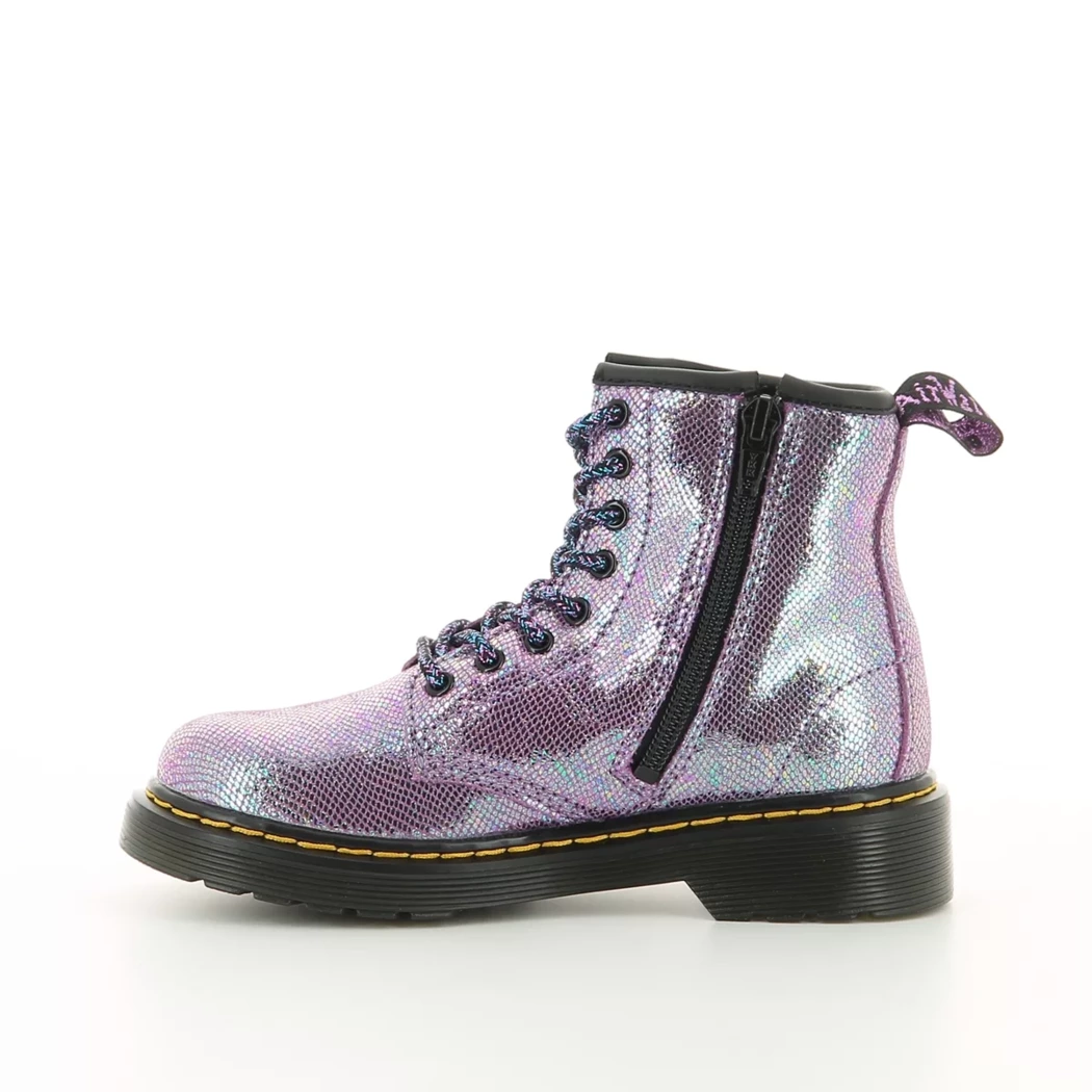 Image (4) de la chaussures Dr. Martens - Bottines Violet / Lilas en Cuir