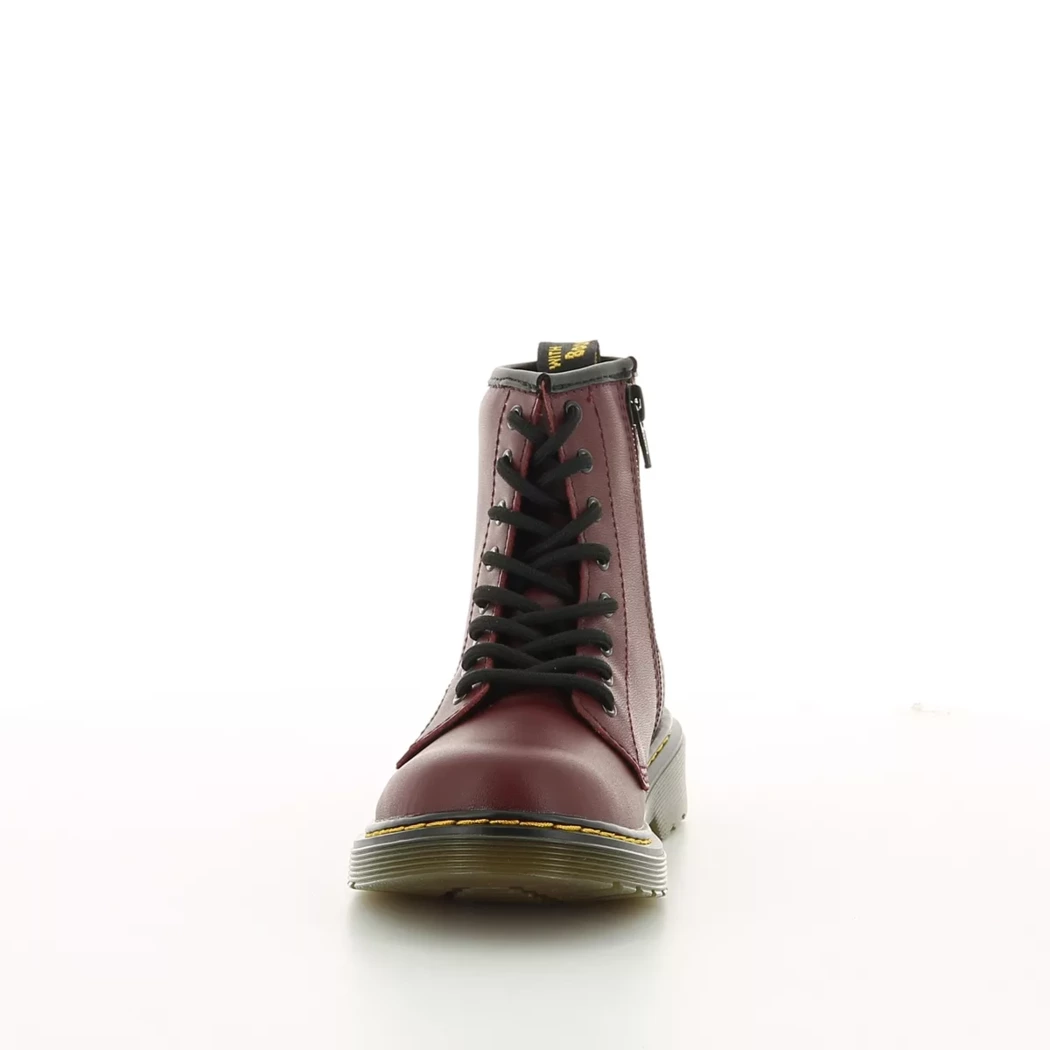 Image (5) de la chaussures Dr. Martens - Bottines Rouge en Cuir