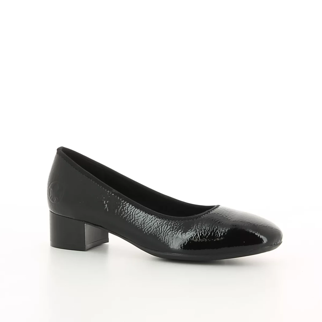 Image (1) de la chaussures Rieker - Escarpins Noir en Cuir vernis