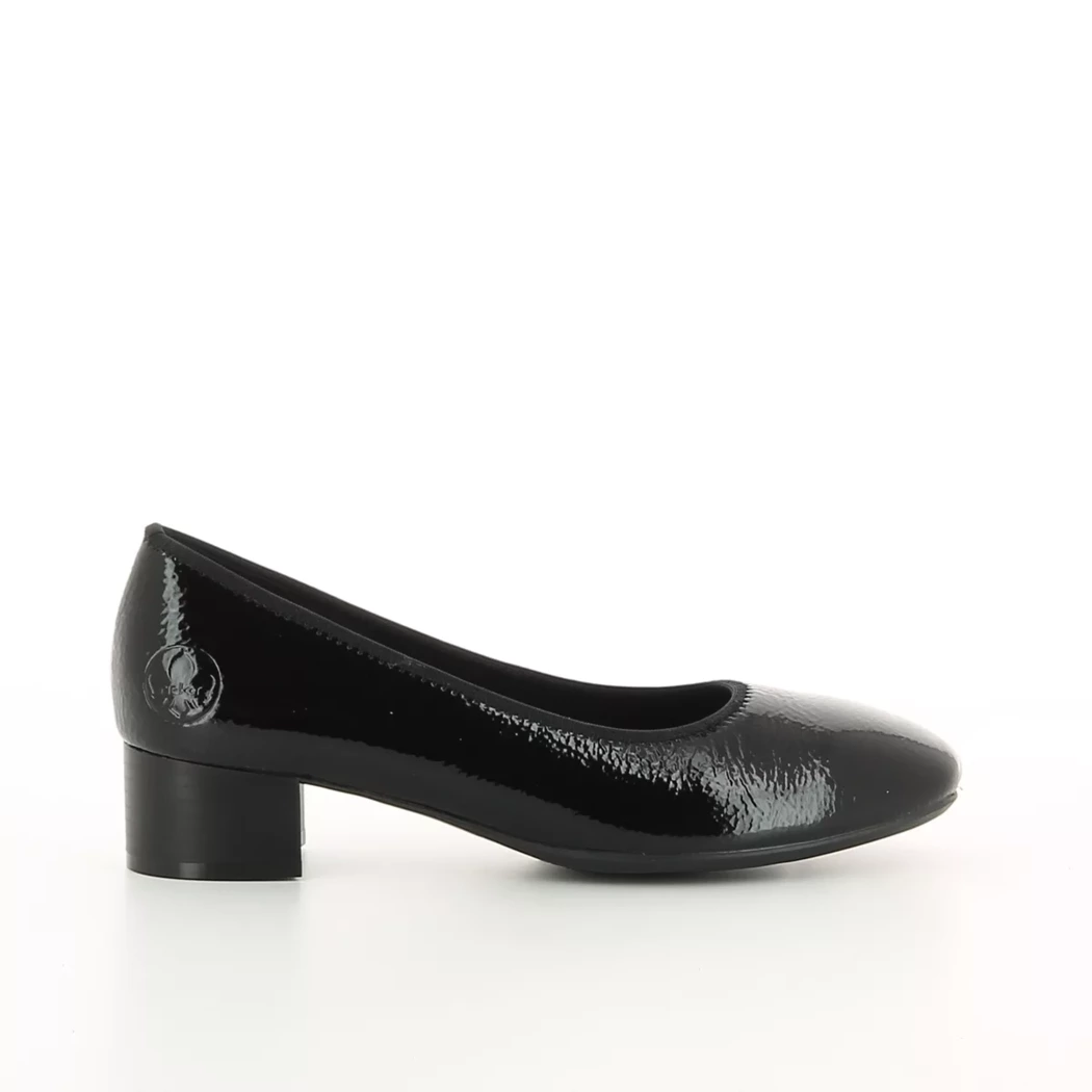 Image (2) de la chaussures Rieker - Escarpins Noir en Cuir vernis