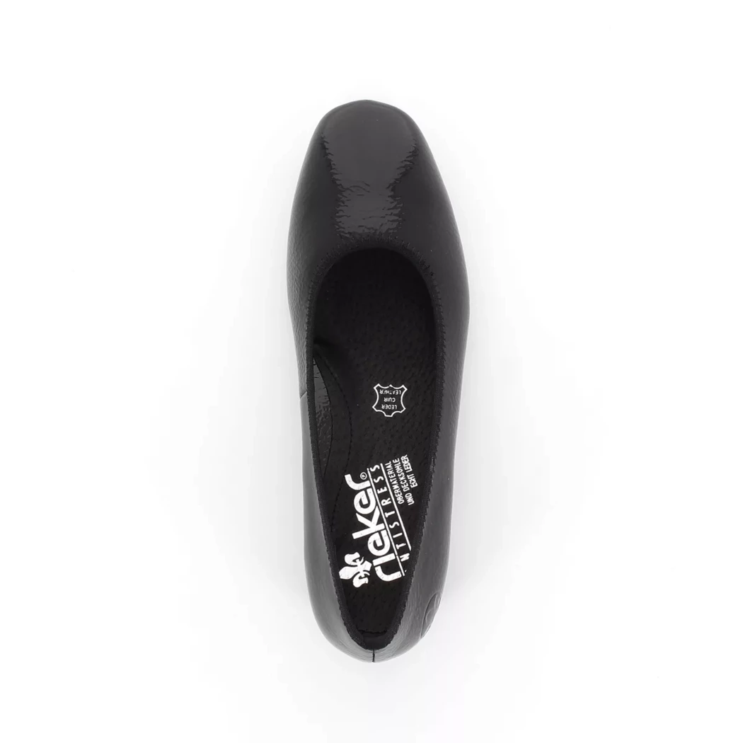 Image (6) de la chaussures Rieker - Escarpins Noir en Cuir vernis