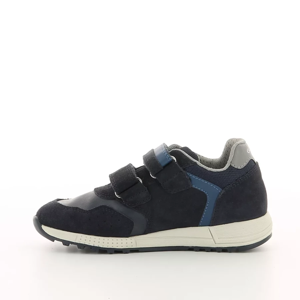 Image (4) de la chaussures Geox - Baskets Bleu en Cuir nubuck