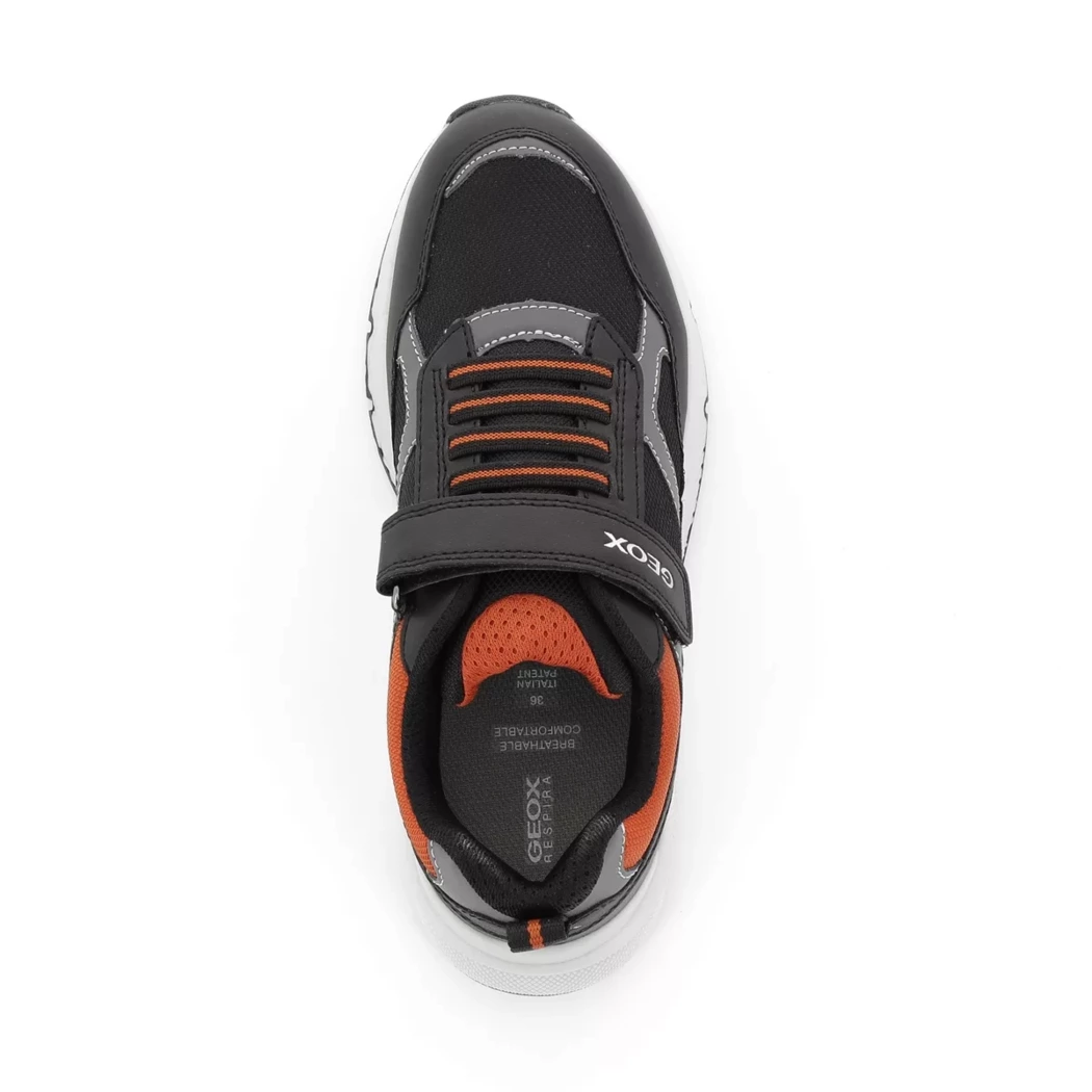 Image (6) de la chaussures Geox - Baskets Noir en Cuir synthétique