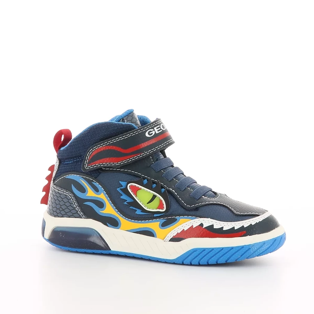 Image (1) de la chaussures Geox - Baskets Bleu en Cuir synthétique