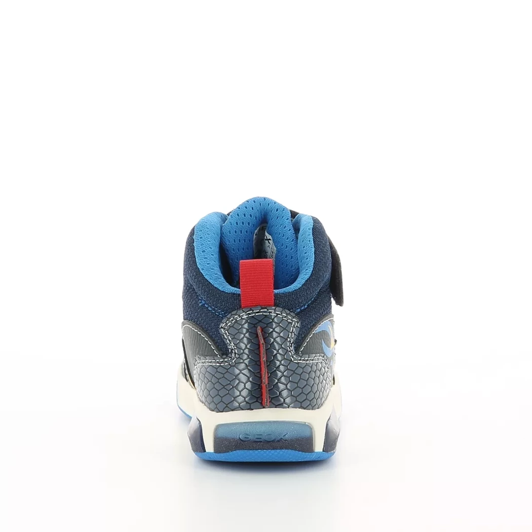 Image (3) de la chaussures Geox - Baskets Bleu en Cuir synthétique