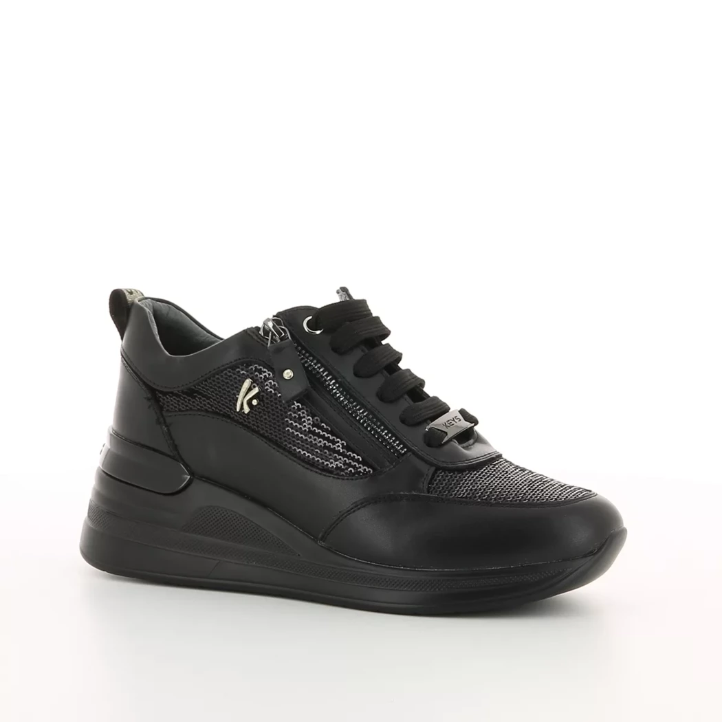 Image (1) de la chaussures Keys - Baskets Noir en Cuir synthétique