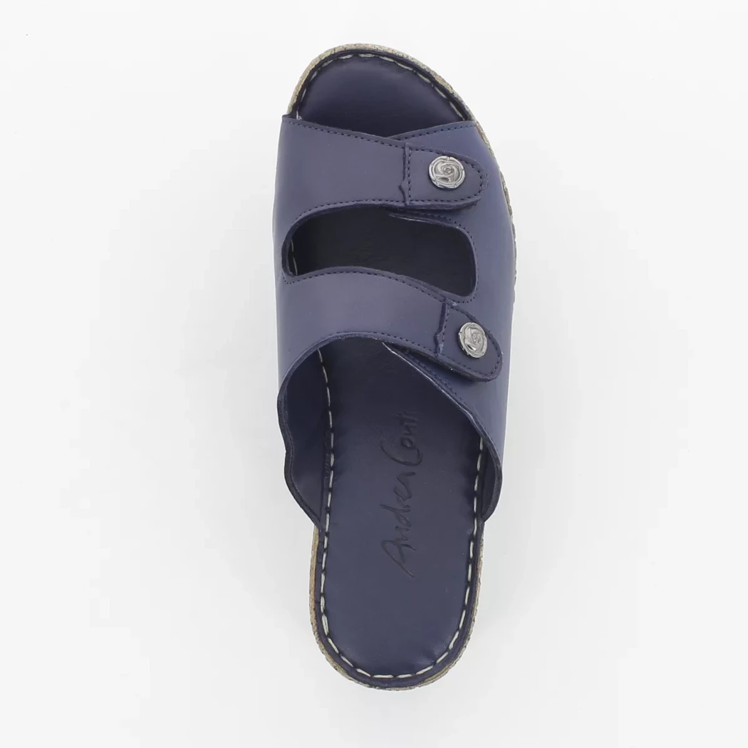 Image (6) de la chaussures Andrea Conti - Mules et Sabots Bleu en Cuir