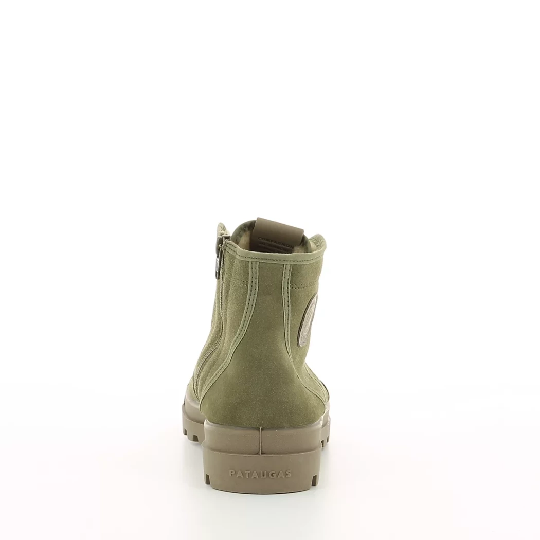 Image (3) de la chaussures Pataugas - Bottines Vert en Cuir nubuck
