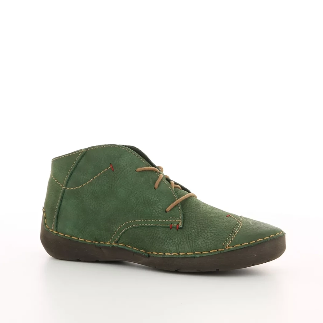 Image (1) de la chaussures Josef Seibel - Bottines Vert en Cuir