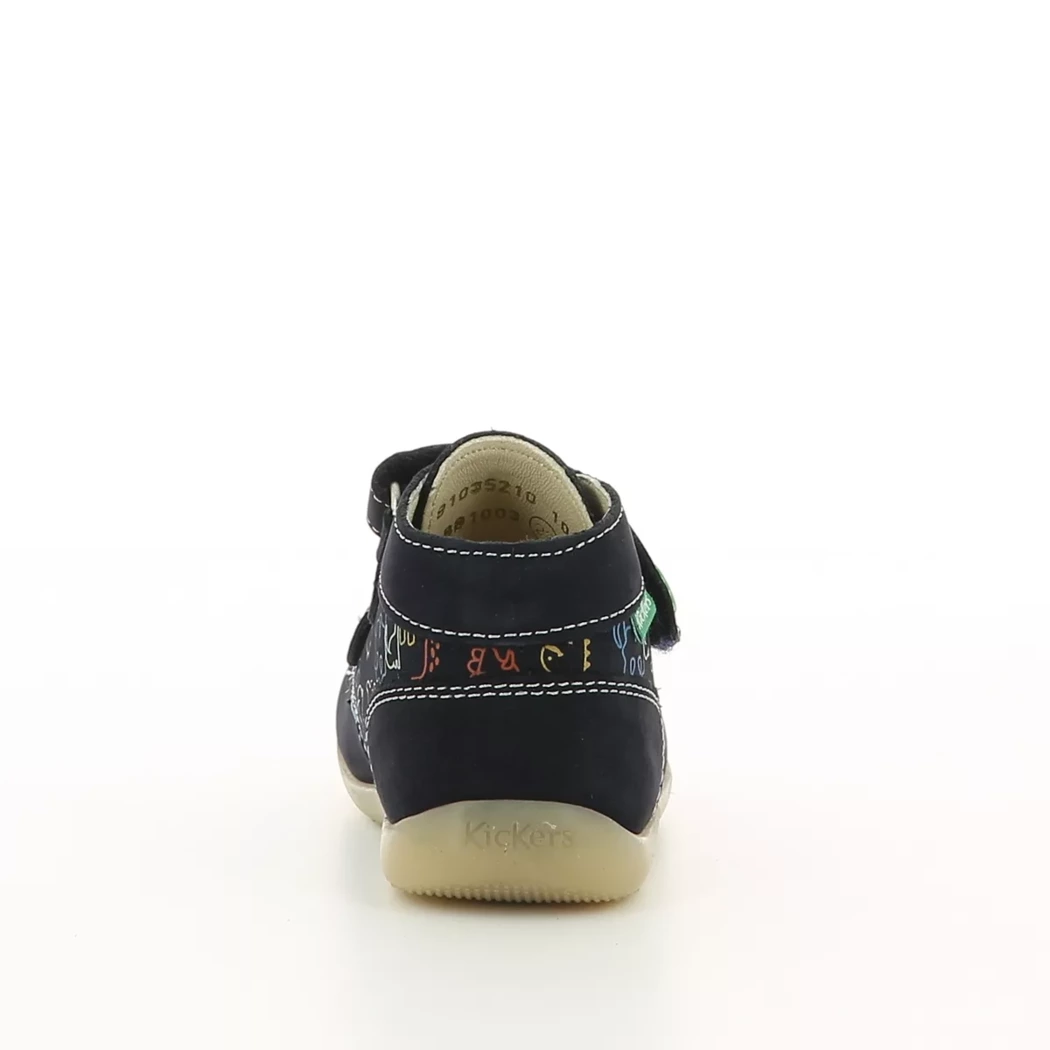 Image (3) de la chaussures Kickers - Bottines Bleu en Cuir nubuck