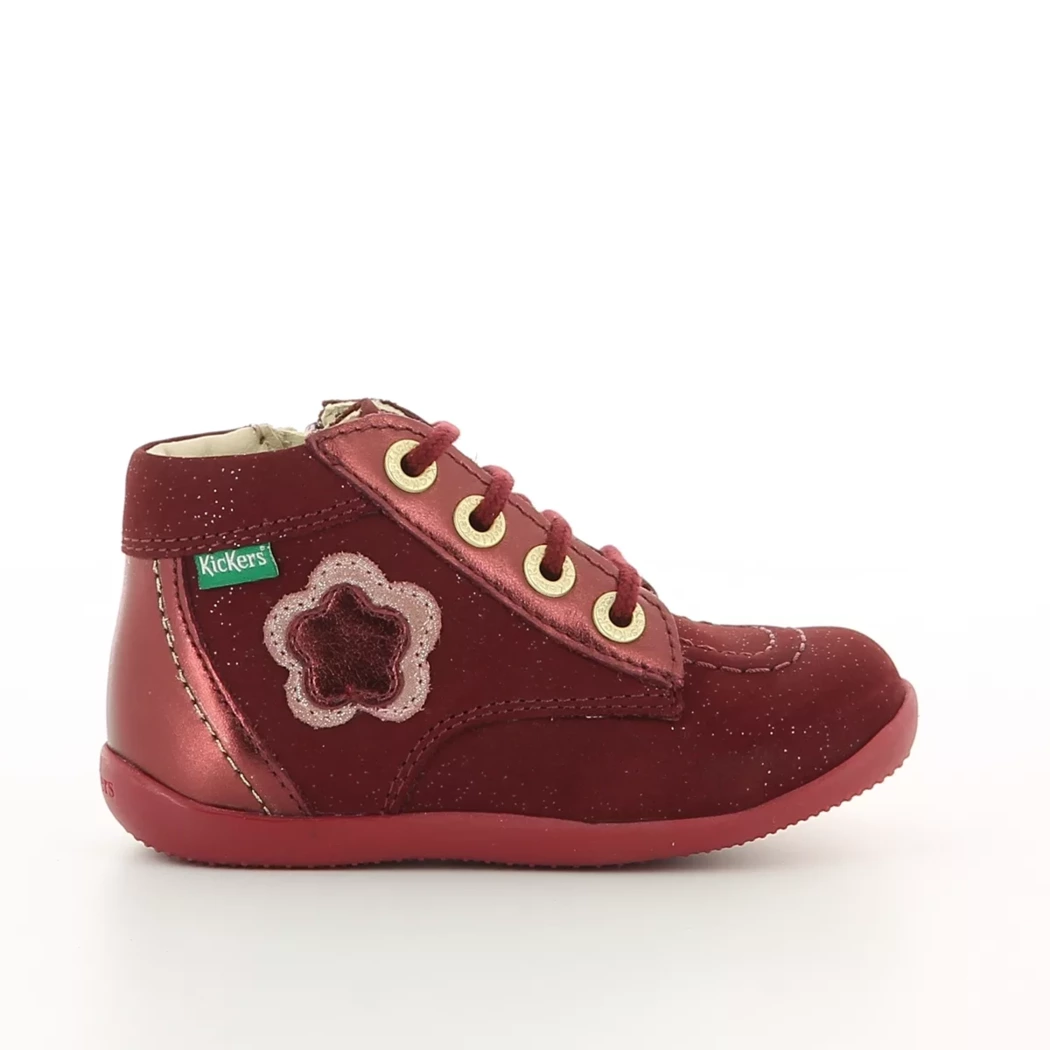 Image (2) de la chaussures Kickers - Bottines Rose / Fuchsia en Cuir nubuck