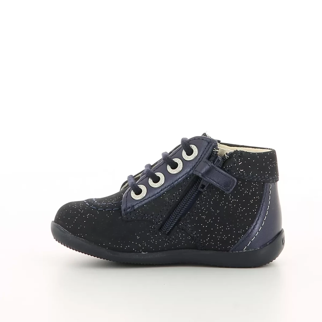 Image (4) de la chaussures Kickers - Bottines Bleu en Cuir nubuck