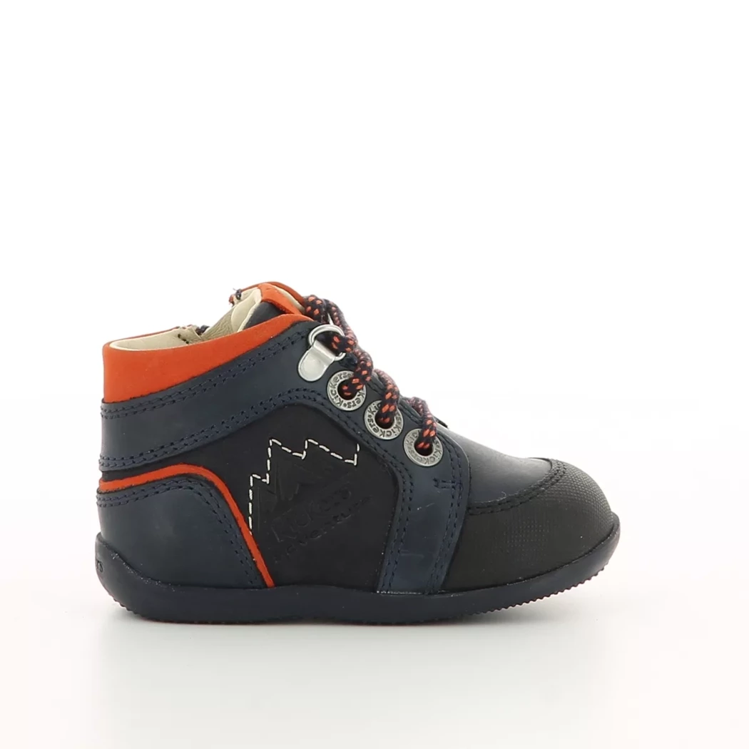 Image (2) de la chaussures Kickers - Bottines Bleu en Cuir