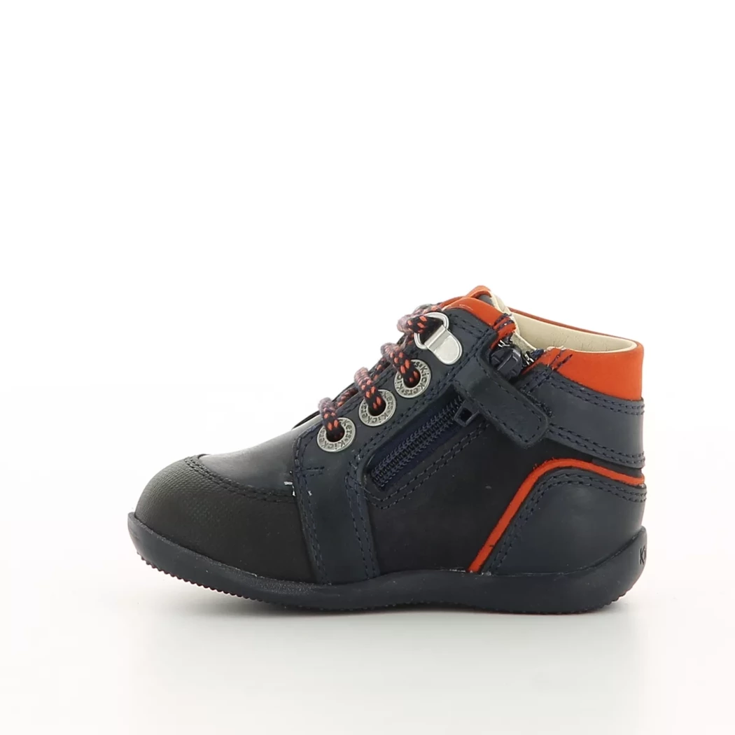 Image (4) de la chaussures Kickers - Bottines Bleu en Cuir