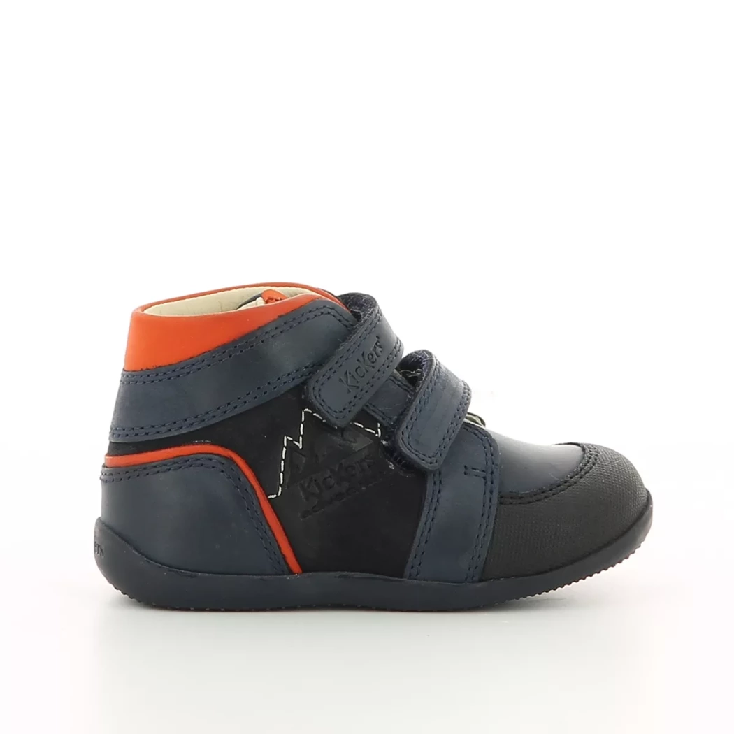 Image (2) de la chaussures Kickers - Bottines Bleu en Cuir