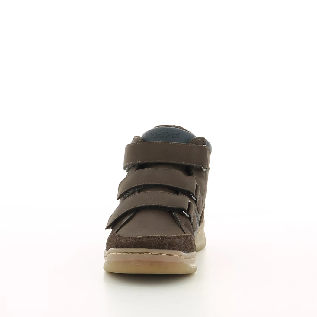 Image (5) de la chaussures Kickers - Bottines Marron en Cuir synthétique
