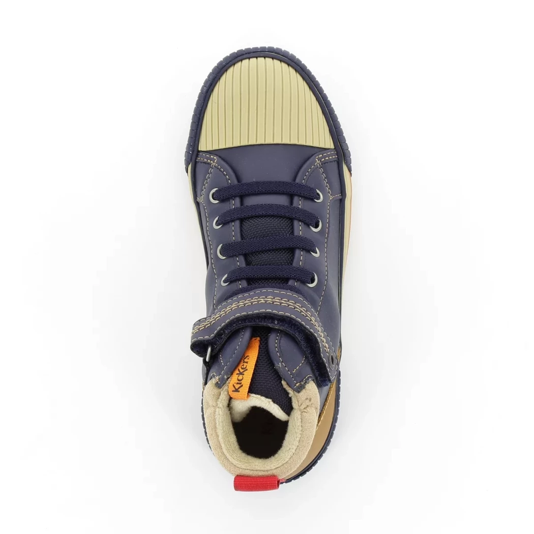 Image (6) de la chaussures Kickers - Bottines Bleu en Cuir