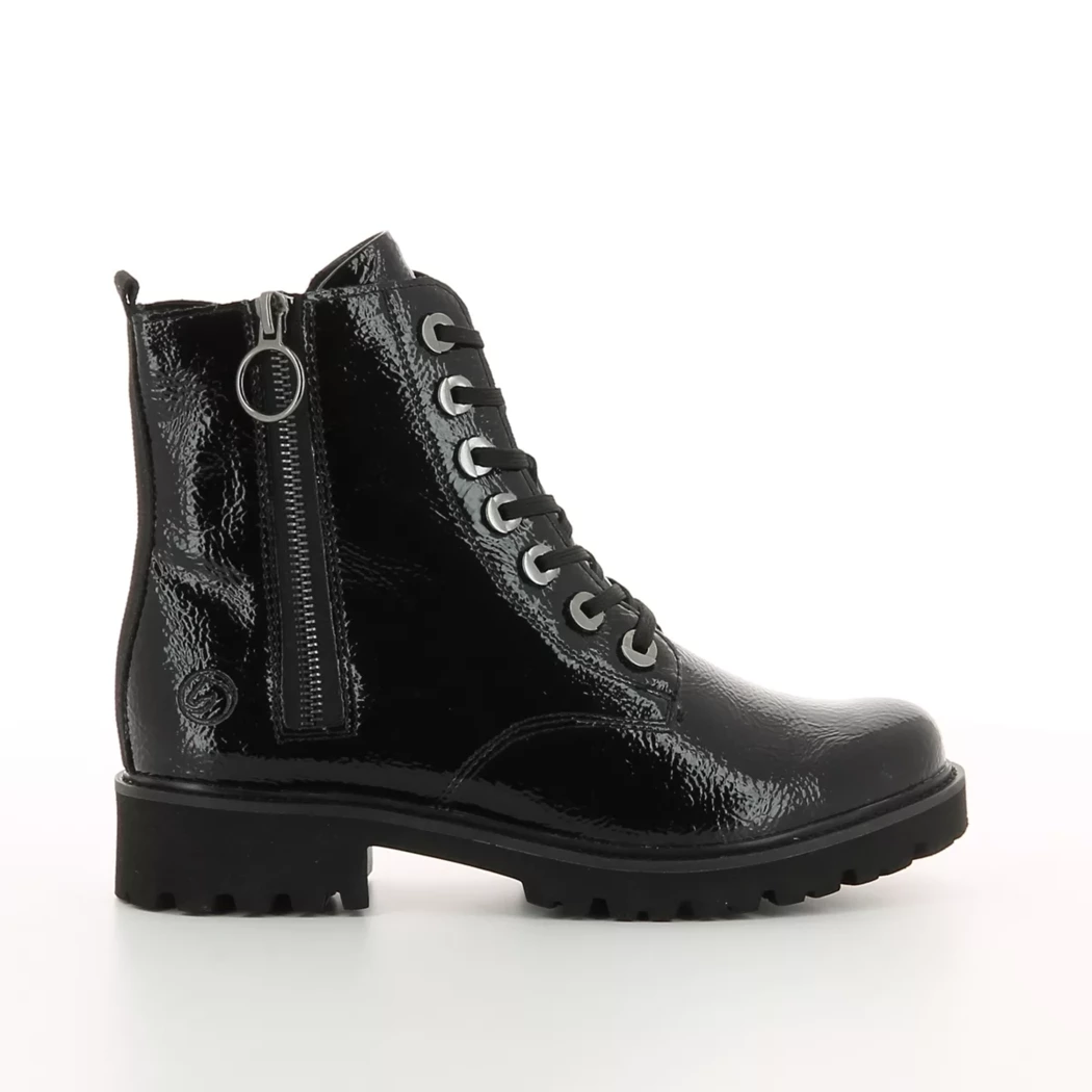 Image (2) de la chaussures Remonte - Bottines Noir en Cuir vernis