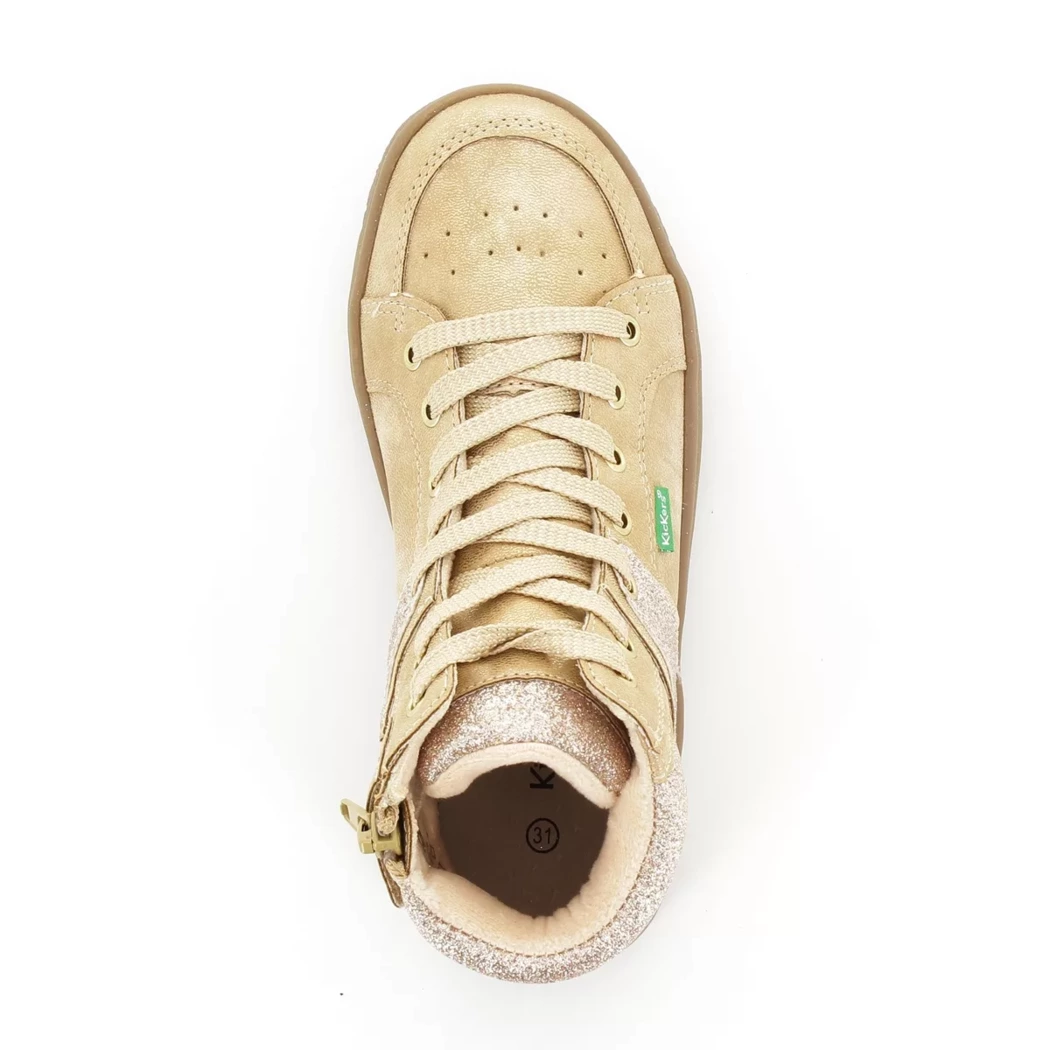 Image (6) de la chaussures Kickers - Bottines Or / Bronze / Platine en Cuir synthétique