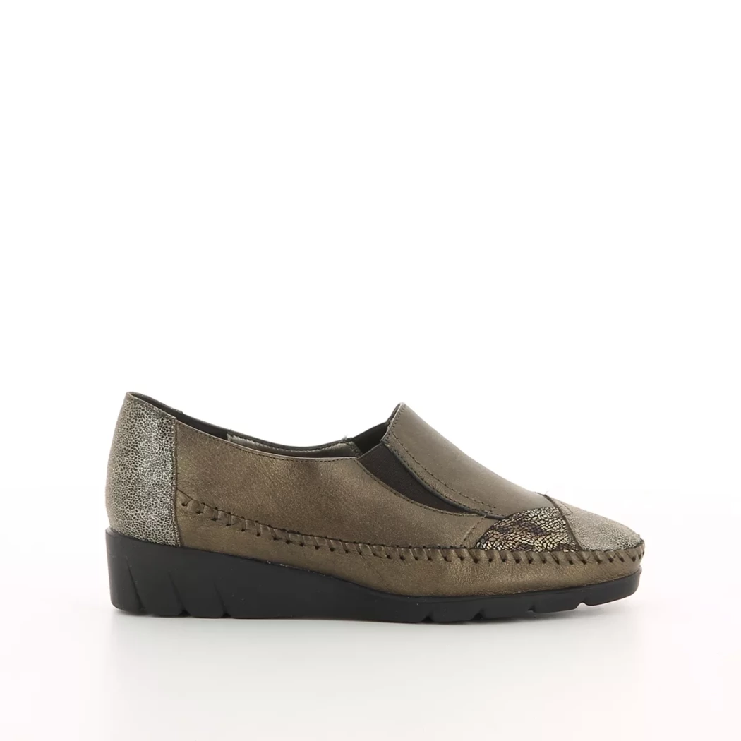 Image (2) de la chaussures Inea - Mocassins Or / Bronze / Platine en Cuir