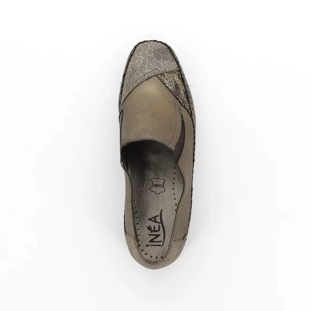 Image (6) de la chaussures Inea - Mocassins Or / Bronze / Platine en Cuir