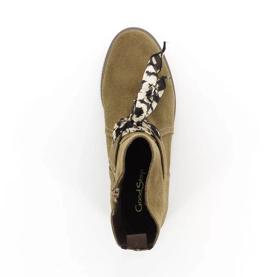 Image (6) de la chaussures Goodstep - Boots Taupe en Cuir nubuck