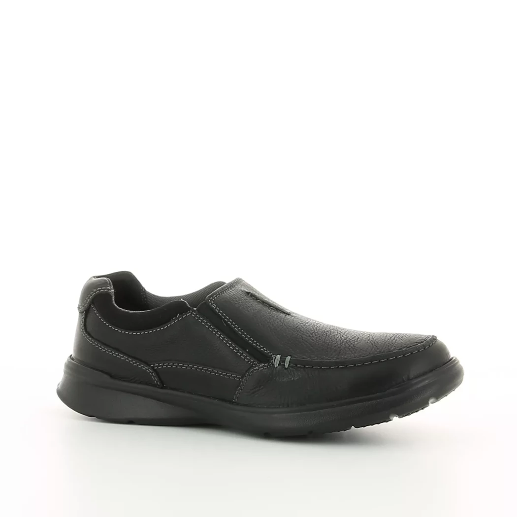 Image (1) de la chaussures Clarks - Mocassins Noir en Cuir