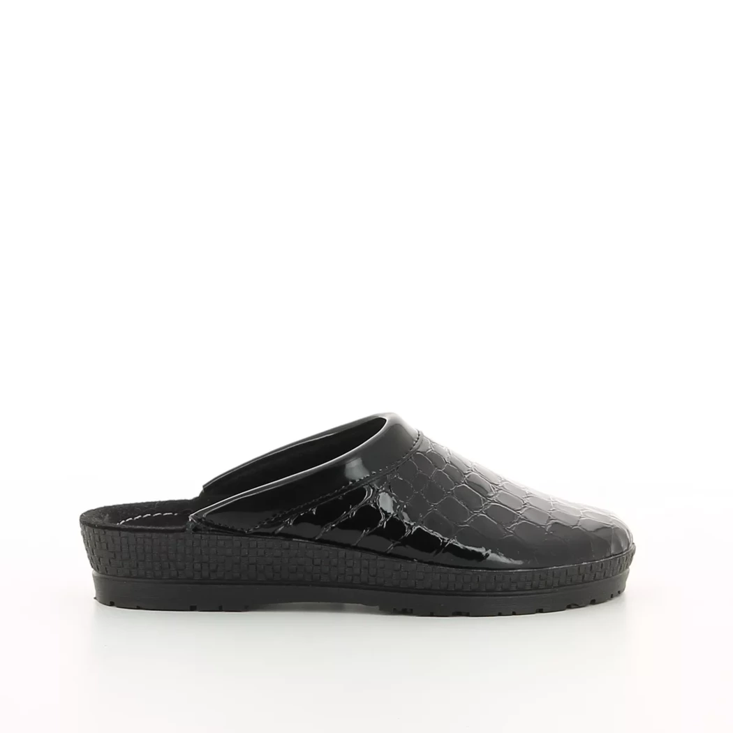 Image (2) de la chaussures Rohde - Pantoufles et Chaussons Noir en Cuir vernis