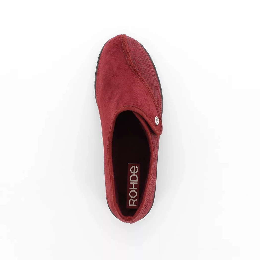 Image (6) de la chaussures Rohde - Pantoufles et Chaussons Bordeaux en Textile