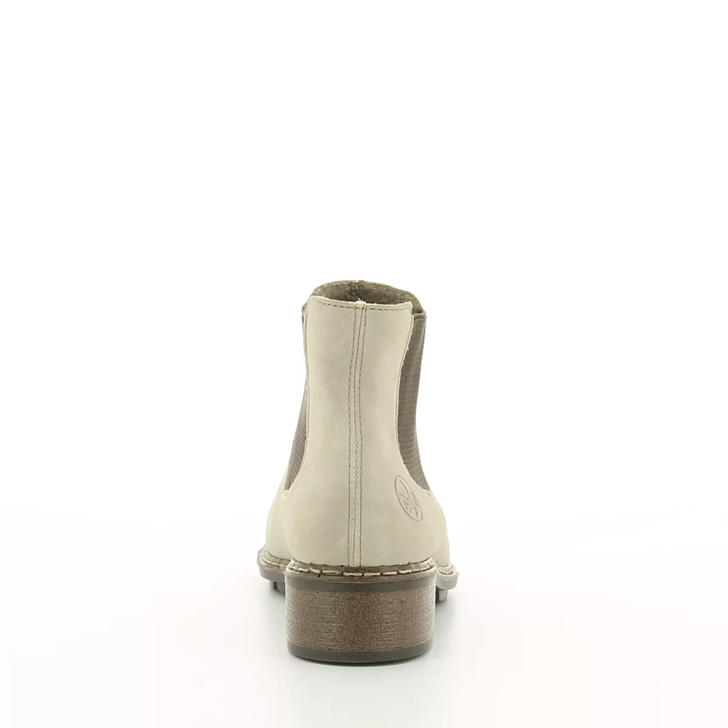 Image (3) de la chaussures Rieker - Boots Taupe en Cuir synthétique