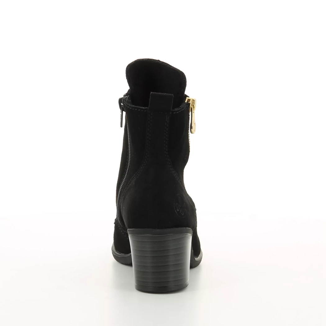 Image (3) de la chaussures Rieker - Bottines Noir en Cuir nubuck