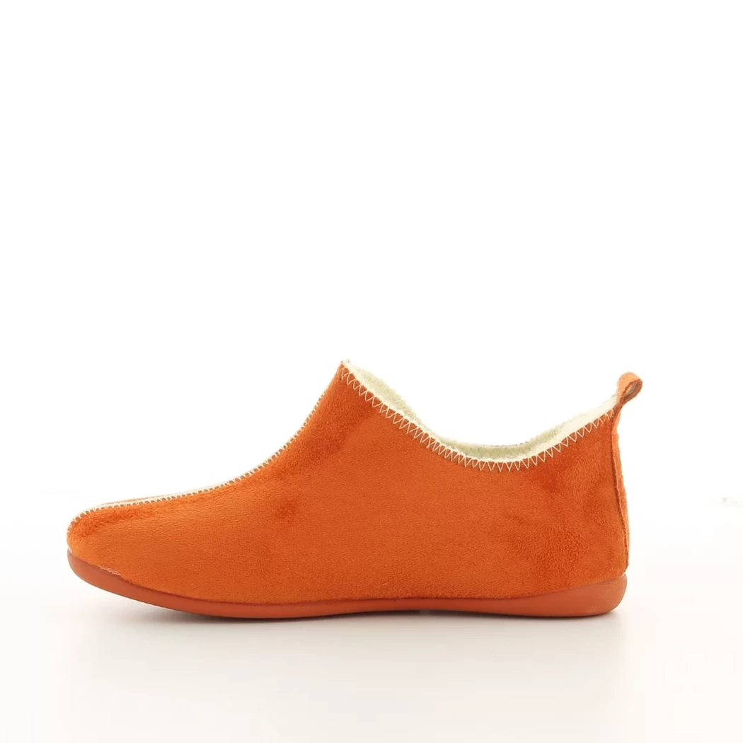 Image (4) de la chaussures La Maison de l'Espadrille - Pantoufles et Chaussons Orange en Cuir nubuck